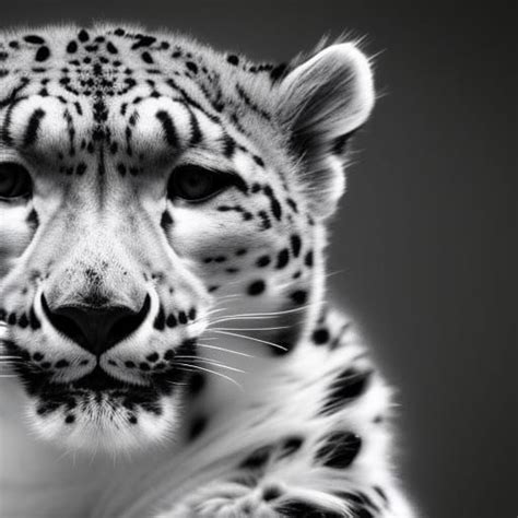 Souless Snow Leopard Ai Generated Artwork Nightcafe Creator