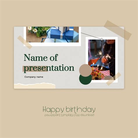 Happy Birthday Powerpoint Template Free Download – MasterBundles