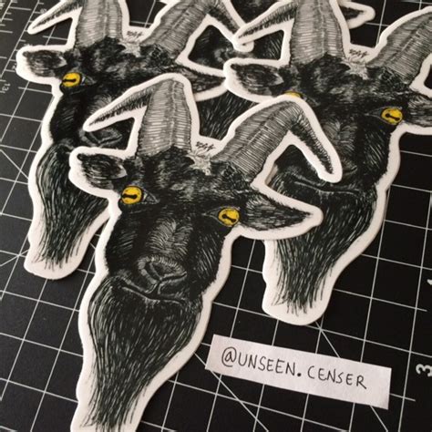 Black Phillip Black Goat Vinyl Sticker - Etsy