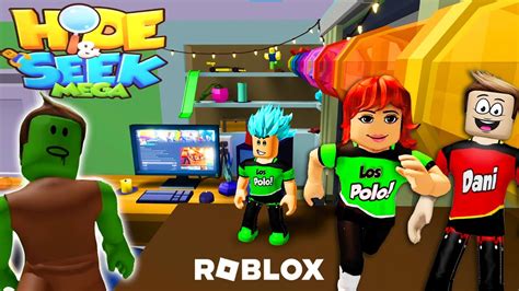 Hide And Seek Mega En La Habitacion Gamer Los Polo En Roblox Youtube