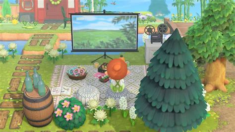 Acnh Outdoor Cinema In 2024 Outdoor Cinema Animal Crossing Acnh