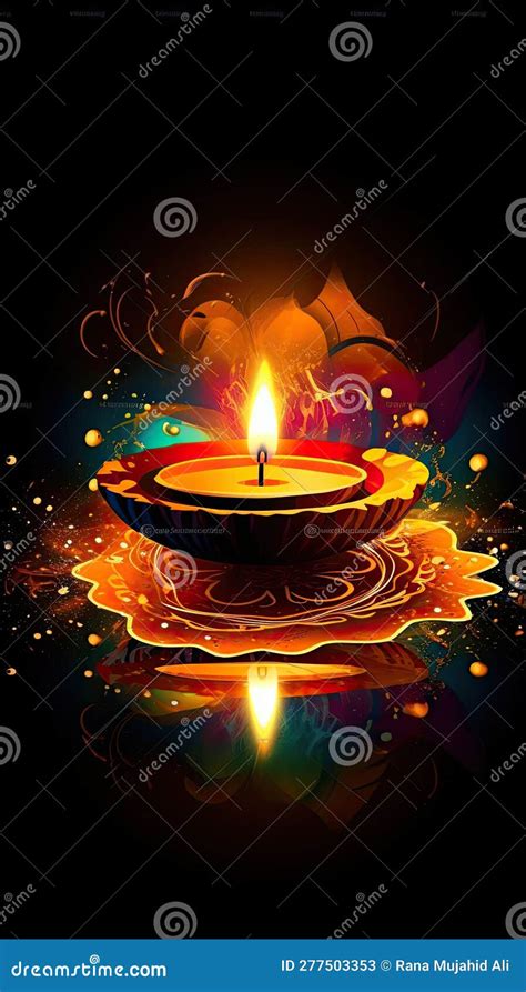 Diwali is the Festival of Lights in India Stock Illustration ...