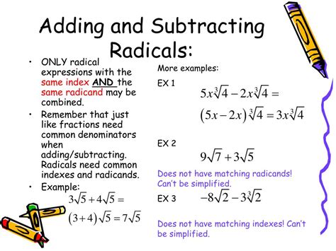 PPT Adding And Subtracting RADICALS PowerPoint Presentation Free