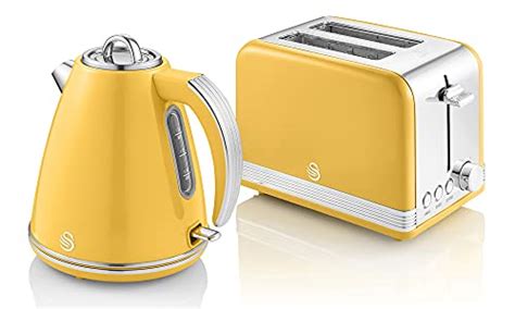 Swan Retro Yellow Kettle And Toaster FOR SALE! - PicClick UK