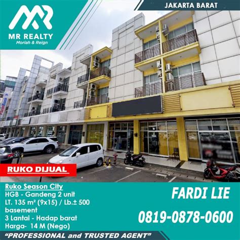 Ruko Season City Gandeng Jakarta Dijual Co Id