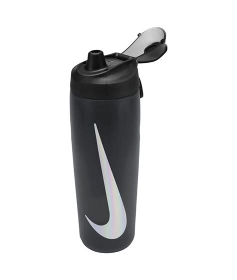 Botella De Fitness Nike Refuel Locking Lid 24 Oz Gris Oscuro