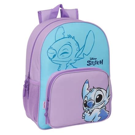 Mochila Adaptable A Carro Lilo Stitch Sweet Safta Azul Y Lila Safta