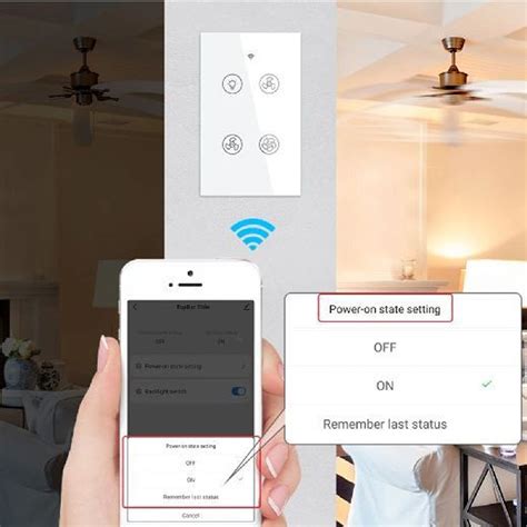 Interruptor Inteligente Wi Fi Controlador Ventilador Teto Bragante