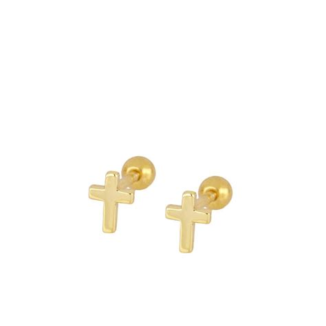 Piercing En Plata De Ley Cruz Gold Joyer A Acebo Joyer As En Le N