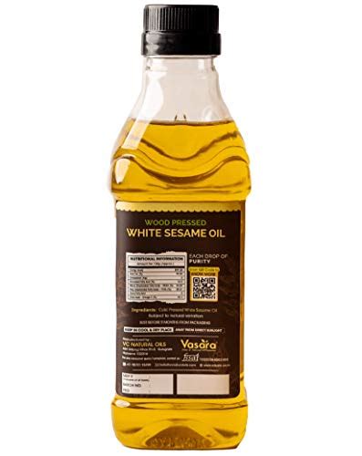 Kachi Ghani Cold Pressed White Sesame Oil 500 Ml AasmaHub