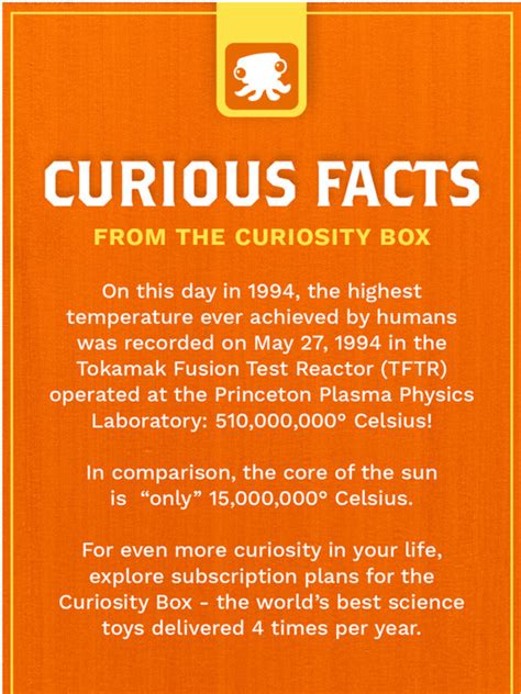 Curiosity Box: Over 1/2 Billion Degrees Celsius Recorded on this Day in ...
