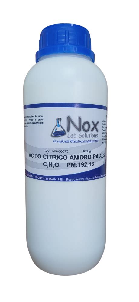 Acido Citrico Anidro Pa Acs G Reagentes Qu Micos Nox Solutions