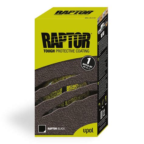 Raptor Tough Protective Coating Bottle Kit Black Ml Rlb S