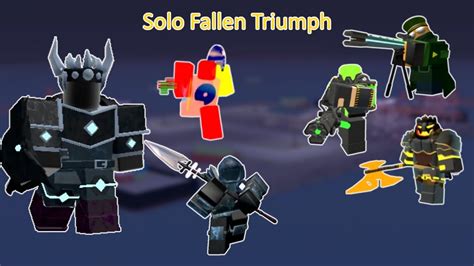 Solo Fallen Triumph︱tower Defense Simulator︱roblox Youtube