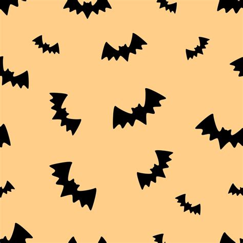 Bats In Flight Seamless Pattern Halloween Bat Wallpaper Background