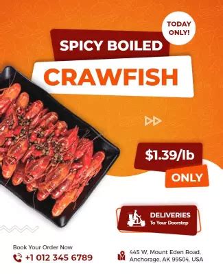 Premium Crawfish Boil Flyer Templates