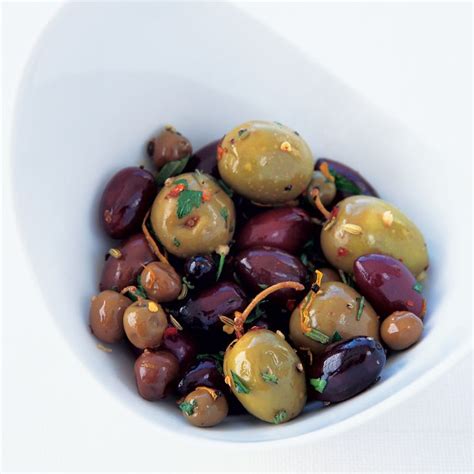 Herb Roasted Olives Recipe Sally Sampson