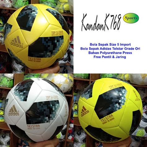 Jual Soccer Size Adidas Telstar Bola Sepak Adidas Grade Ori Import