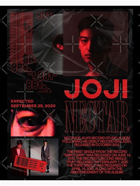 JOJI NECTAR POSTER Poster By Jatiiwkeh Redbubble In 2020 Album