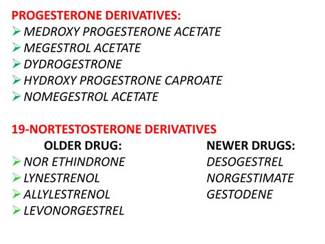 Estrogen And Progestin Female Sex Hormones Ppt