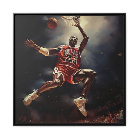 Iconic Michael Jordan Dunking Art Basketball Mastery - Etsy