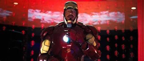 In Iron Man 2 (2010), during the party scene, Tony Stark demonstrates himself urinating in his ...