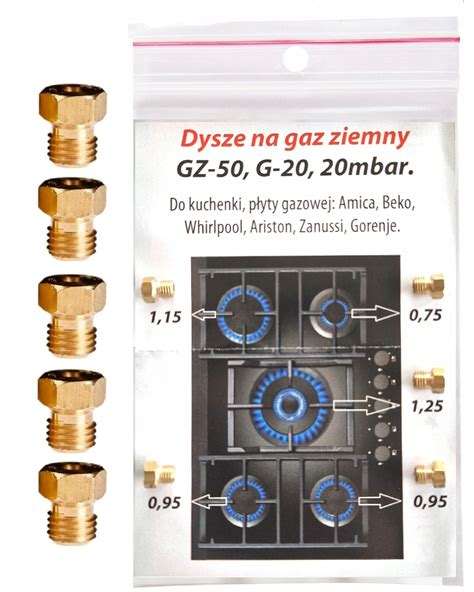 Dysze Kuchenki Gazowej Gaz Ziemny GZ 50 Amica Beko Sklep Opinie