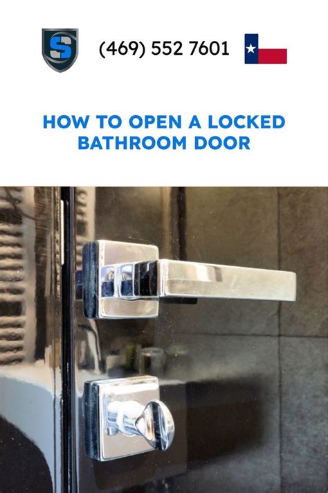 How To Open A Locked Bathroom Door in 2022 | Bathroom doors, Doors ...