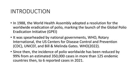 Presentation On Current National Challenges Poliomyelitis Pptx