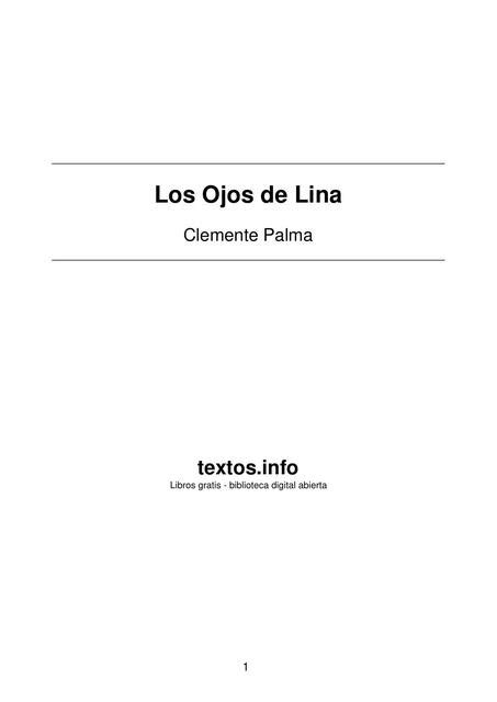 Los Ojos De Lina Enrique Poma Coronel UDocz