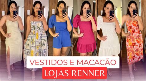 PROVADOR RENNER VESTIDOS DE VÁRIOS ESTILOS E MACAQUINHO UM MAIS