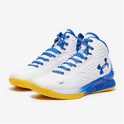 Under Armour Curry 1 Whiteroyalroyal Mens Shoes Prodirect