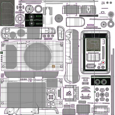 松下lumix Dmc Lx7w 3d模型 59 3ds C4d Lwo Max Obj Ma Free3d