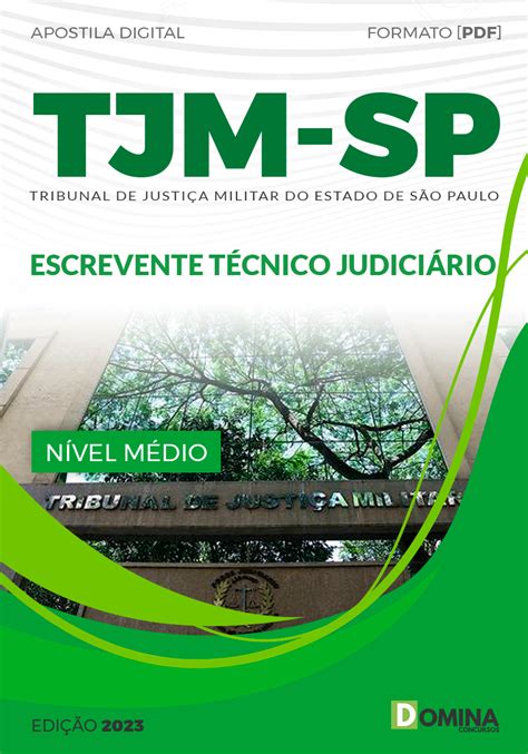 Apostila TJM SP 2023 Escrevente Técnico Judiciário