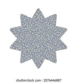 Silver Glitter Star On White Background Stock Vector (Royalty Free ...