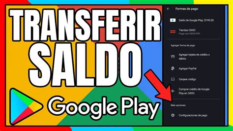 Cómo transferir el saldo de Google Play a mi cuenta de Google Pay