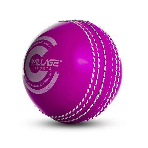 WillAge Synthetic PU Cricket Ball | Stitched | Pink - Willage