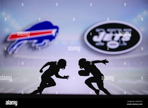 Buffalo Bills Vs New York Jets NFL Match Poster Two American