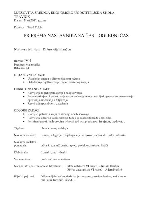 Pdf Priprema Nastavnika Za As Ogledni As Pdf Filepriprema