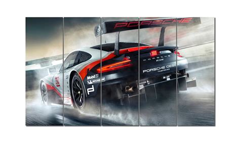 Porsche Rsr Sport Car Canvas Wall Art Framed Print Car Etsy