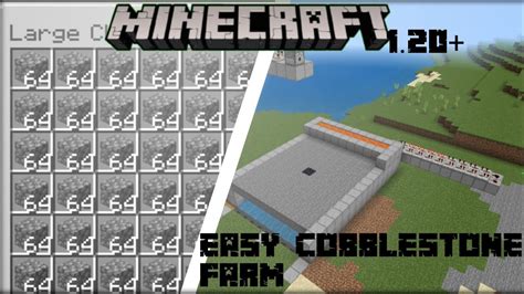 How To Build Cobblestone Farm In MINECRAFT 1 20 MINECRAFT