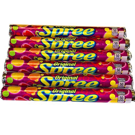 Spree Original Candy 177 Oz Tubes 6 Pack