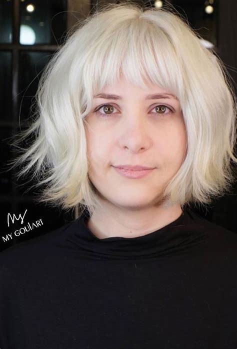 45 Versatile Bob Haircuts For Every Occasion Effortless Icy Blonde Bob