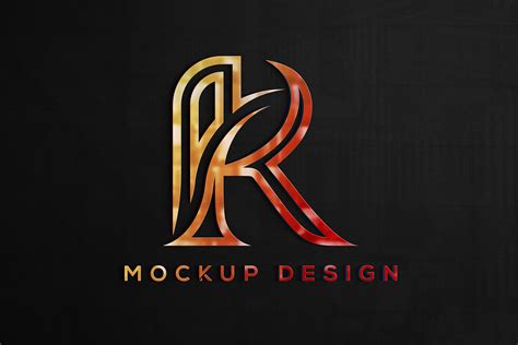 Beautiful Logo Mockup On Gray Texture Graphic By Sakibbddot21