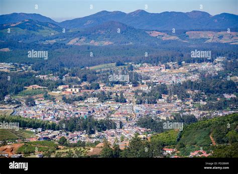 Beautiful view of Ooty Valley from Doddabetta Peak in Tamil Nadu, India ...