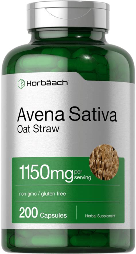 Horbaach Avena Sativa Extract 1150 Mg 200 Caps Oatstraw Extract