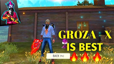 Solo Vs Squad Groza X Is Best Gun Long Range Fight🔥 New Update 1st Booyah Alpha Free