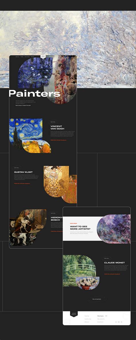 VIRTUAL MUSEUM – website on Behance