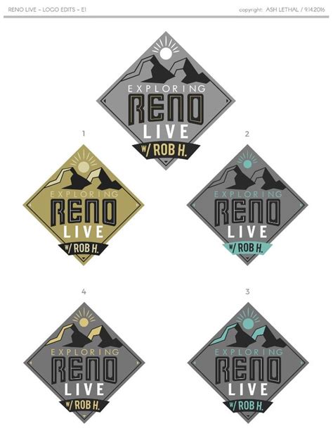 Exploring Reno Live Logo Concepts | Logo concept, Design working, Reno