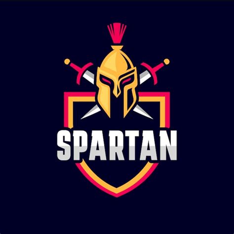 Premium Vector Flat Design Spartan Helmet Logo